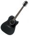 Chitara electrica acustica Ibanez - AW84CE, Weathered Black Open Pore - 1t
