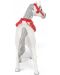 Figurina Papo Horse, Foals and Ponies - Cal arab alb cu ornamente rosii - 4t