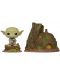 Figurina Funko Pop! Town: Star Wars - Dagobah Yoda with Hut (Bobble-Head), 15 cm,  #11 - 1t