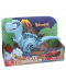 Figura King Me World - Tiranozaur rex, cu sunet și lumină, albastru - 1t