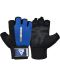 Mănuși de fitness RDX - W1 Half, albastru/negru - 2t