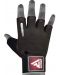 Mănuși de fitness RDX - T2 Half, negru/roșu - 2t