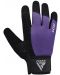 Mănuși de fitness RDX - W1 Full Finger, violet/negru - 3t