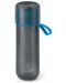 Sticlă filtrantă pentru apă BRITA - Fill&Go Active, 0.6 l, albastră - 1t