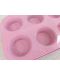 Formă de copt pentru 6 muffins Morello - Pink, 26.5 x 18.5 cm, roz - 4t
