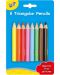 Creioane colorate triunghiulare Galt - 8 bucati - 1t