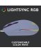 Mouse gaming Logitech - G102 Lightsync, Lilac - 3t