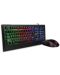 Kit gaming Thermaltake - Challenger Combo, tastatură, mouse, negru - 1t