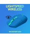 Mouse gaming Logitech - G305 Lightspeed, optic, albastru - 4t