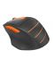 Mouse gaming A4tech - Fstyler FG30S, optic, wireless, portocaliu - 2t