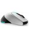 Mouse de gaming Alienware - 610M, optic, wireless, Lunar Light - 4t