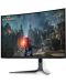 Gaming monitor Dell - Alienware AW3225QF, 31.6'', 240Hz, 0.03 ms, OLED, Curved - 4t