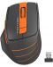 Mouse gaming A4tech - Fstyler FG30S, optic, wireless, portocaliu - 1t