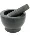 Mojar cu pistil din granit HIT - 15 x 9.5 cm, negru - 1t