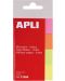 Indicii de hârtie Apli - 4 culori neon, 20 x 50 mm - 1t