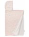 Prosper cu glugă Fresk - Drops chintz, 100 x 75 cm roz - 1t