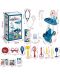 Set joc Raya Toys - Cabinet medical cu cărucior, 17 piese  - 2t