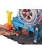 Set de joaca Mattel Hot Wheels - Centru de vulcanizare auto modern urban - 2t