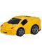 Set de jucării GT - Mașini cu inerție, alb, roșu, galben și negru - 4t