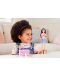 Set de joc Barbie Skipper - Baby-sitter Barbie cu șuvițe mov, cămașă cu fluture - 8t