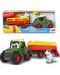 Jucarie Dickie Toys Happy - Tractor cu remorca, 30 cm - 4t