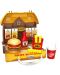 Set de jucării Yifeng - Restaurant de burger într-o casă-geantă, 26 piese - 3t