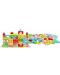 Set de joaca Kruzzel - Blocuri colorate din lemn in cutie-sortator - 4t