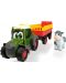 Jucarie Dickie Toys Happy - Tractor cu remorca, 30 cm - 1t