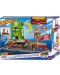 Set joc Hot Wheels City - Benzinărie cu stații de încărcare și cărucior - 2t