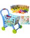 Set joc Raya Toys - Cărucior de cumpărături, albastru - 1t