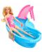 Set de joaca Mattel Barbie - Barbie  cu piscina si tobogan - 3t