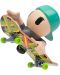 Set de joc Tech Deck SK8 Crew - Skateboard pentru degete cu figurină, cu pălărie verde - 3t