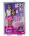 Set de joc Barbie Skipper - Baby-sitter Barbie cu șuvițe albastre - 1t