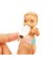 Set de joc Barbie Skipper - Baby-sitter Barbie cu șuvițe mov, cămașă cu fluture - 7t