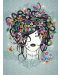 Set creativ KSG Crafts Sequin Art Gorjuss - Arta cu paiete, Fata cu flori - 2t