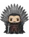 Figurina Funko Pop! Deluxe: Game of Thrones - Jon Snow Sitting on Throne, #72 - 1t