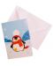 Felicitare - pinguin de Crăciun - 2t