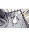 Păturică din pânză pentru suzete și îmbrățișări Jollein - Pinguin Storm Grey - 5t