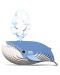 Eugy - Balena albastră Figura de carton - 3t
