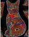 Tablou de colorat ColorVelvet - Pisică, 47 x 35 cm - 1t
