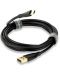 Cablu QED - Connect QE8184, USB-C/USB-A, 0.75m, negru - 1t