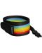 Curea pentru aparat foto Polaroid - Camera Strap Flat, Rainbow black - 1t