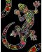 Tablou de colorat ColorVelvet - Salamandră, 47 x 35 cm - 1t