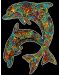 Tablou de colorat ColorVelvet - Delfini, 29,7 x 21 cm - 1t