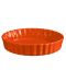 Formă ceramică pentru prăjituri Emile Henry - 1.980 L, 28 cm, portocaliu - 1t