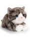 Pisicuță de pluș Keel Toys - Gri, 25 cm - 1t
