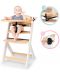Scaun de masa pentru copii KinderKraft - ENOCK de lemn/picioare albe - 6t