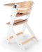 Scaun de masa pentru copii KinderKraft - ENOCK de lemn/picioare albe - 4t