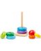 Jucărie clasică de stivuire Melissa & Doug - Curcubeu - 3t