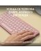 Logitech Keyboard - Pebble Keys 2 K380s, Wireless, US Layout, Rose - 7t